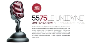 Nowy mikrofon od Shure na 75. rocznicę modelu 55 Unidyne