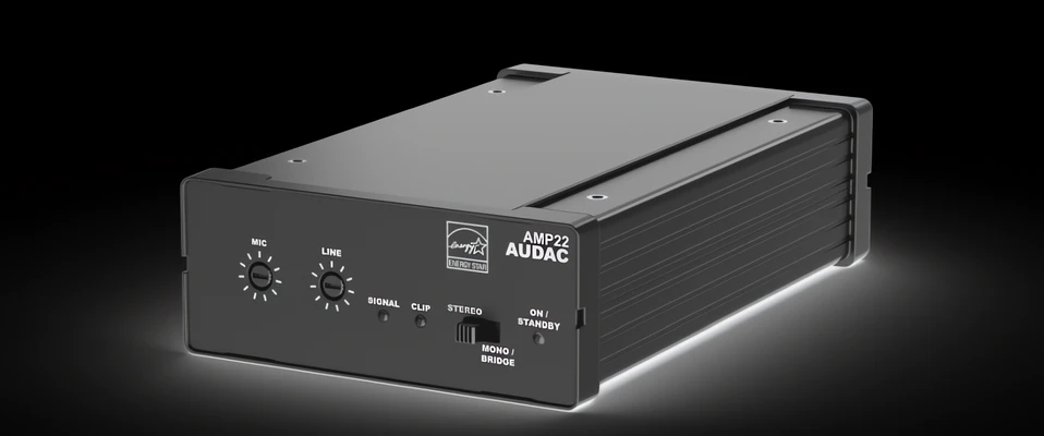 AMP22: kompaktowy &quot;mini&quot; wzmacniacz instalacyjny od Audac