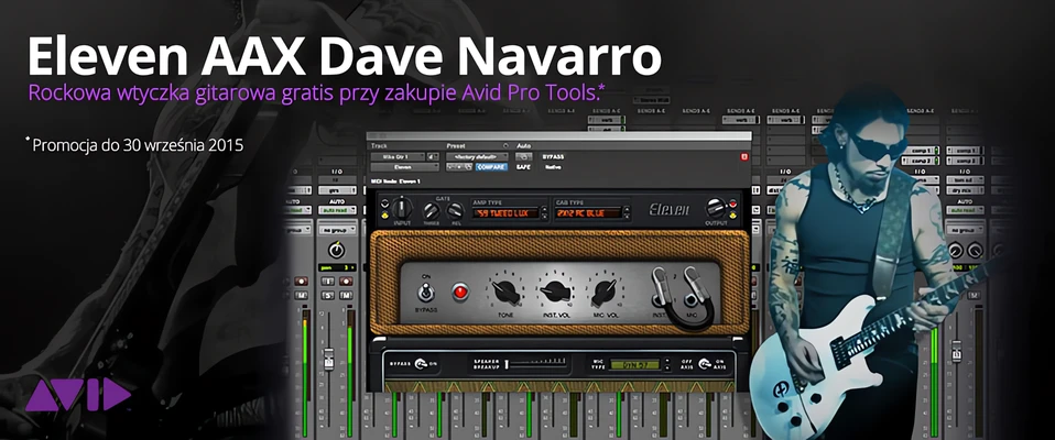 Wtyczka Eleven AAX Dave Navarro gratis przy zakupie Pro Toolsa