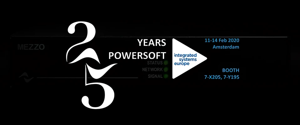 Powersoft będzie świętował 25-lecie na targach ISE 2020