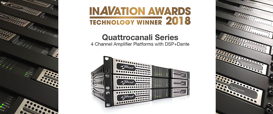 Powersoft Quattrocanali z nagrodą InAVationAwards2018