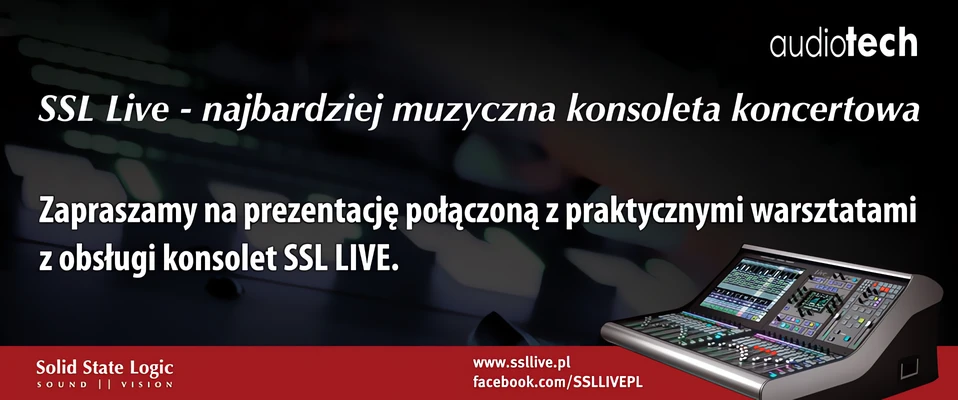Konsolety SSL LIVE już 3 grudnia w Warszawie