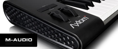 Więcej szczegółów o nowych klawiaturach M-Audio AXIOM II